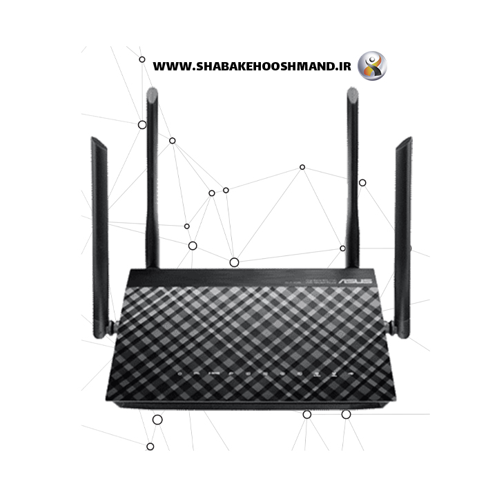 مودم روتر بی سیم دو باند مدل DSL-AC55U ایسوس