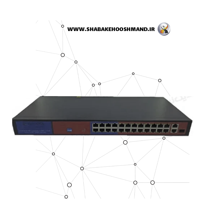 سوئیچ شبکه 24پورت برند ایزیگیگز مدلEG-SWU -1381-27FCP