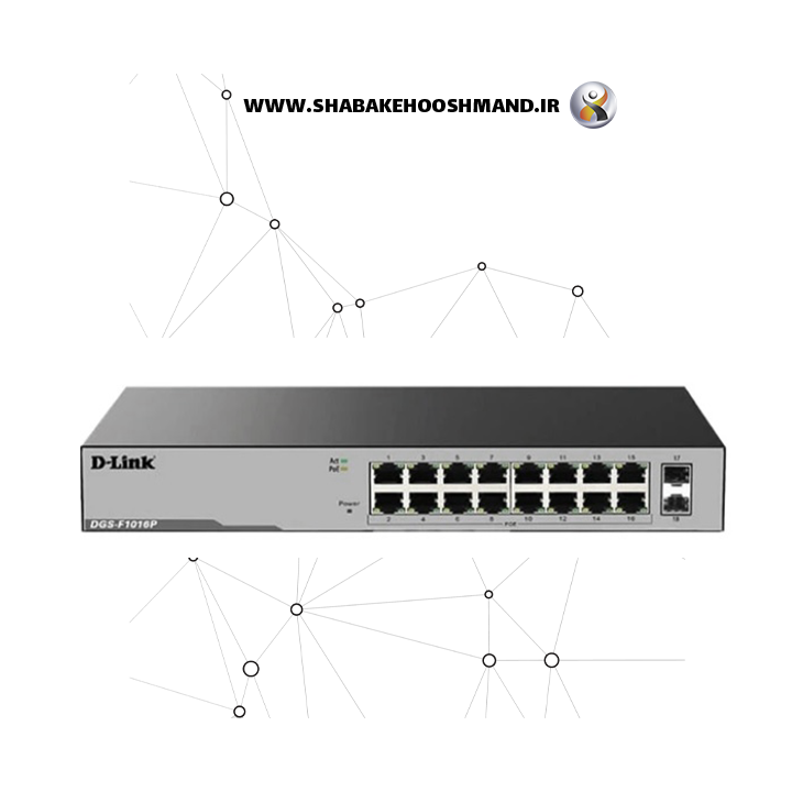 سوئیچ 18 پورت دی لینک مدل DGS-F1016P