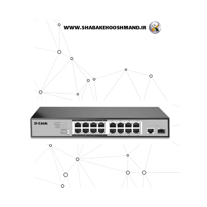 سوئیچ 16 پورت دی لینک مدل DGS-F1016P