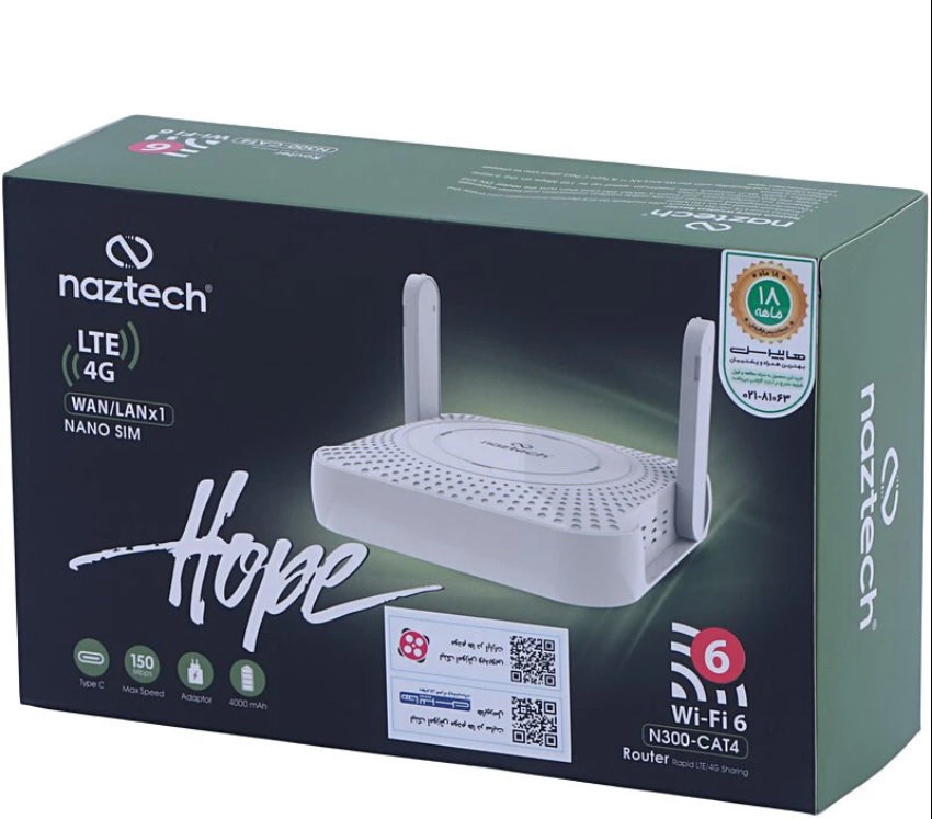 مودم همراه سیمکارتی 4G LTE Hope N300-CAT4 - Image 3