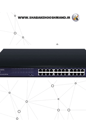 سوئیچ ۲۴ پورت PoE اینوورس مدل IN-10024GP-2C